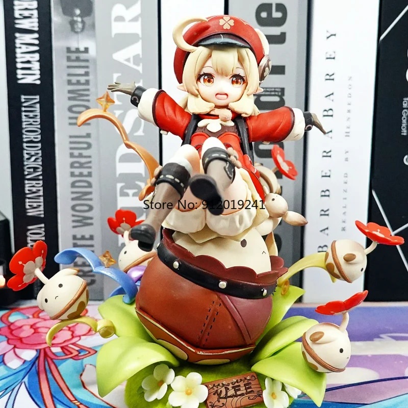 ☻20cm Original Game Figure Genshin Impact Klee Spark Knight Ver. PVC ...