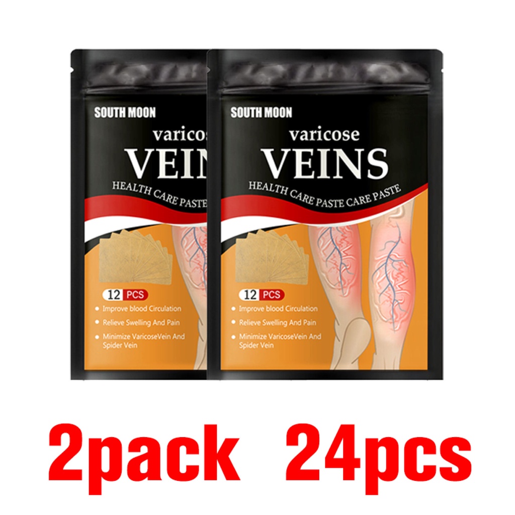 Varicose Veins Patch 12pcs/pack Relief Varicose Vein 3 Days To ...