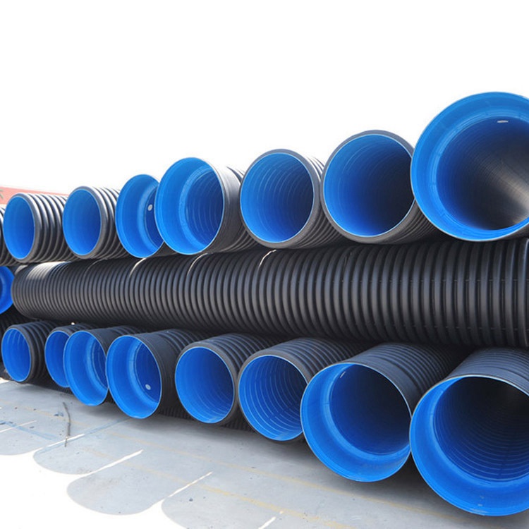 Wholesale SN8 300mm HDPE Double Wall Corrugated Pipe PE Drainage Pipe