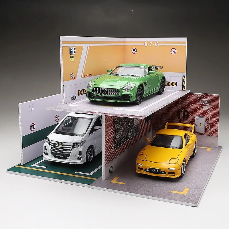 27t Diorama 1 32 Model Parking Space Diecast Car Miniature Cars Alloy ...