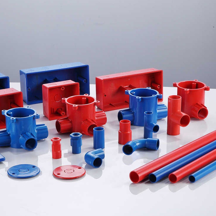 20mm Diameter Blue Color Electrical Accessories Electric Conduit Pvc