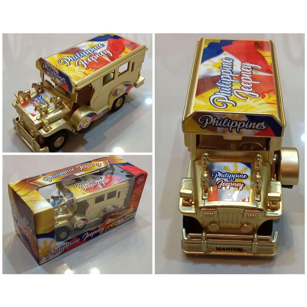 5 inch Miniature Philippine Jeepney Gold Edition Shopee Philippines