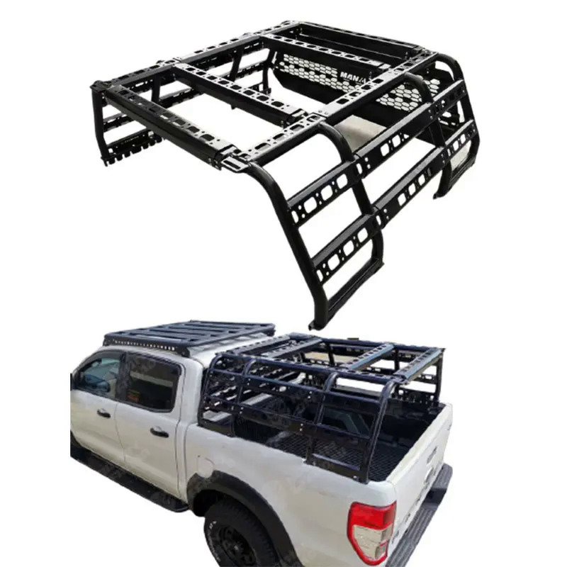 LESTAR 4x4 Universal Adjustable Roll Bar Steel Carrier Cage Truck Bed