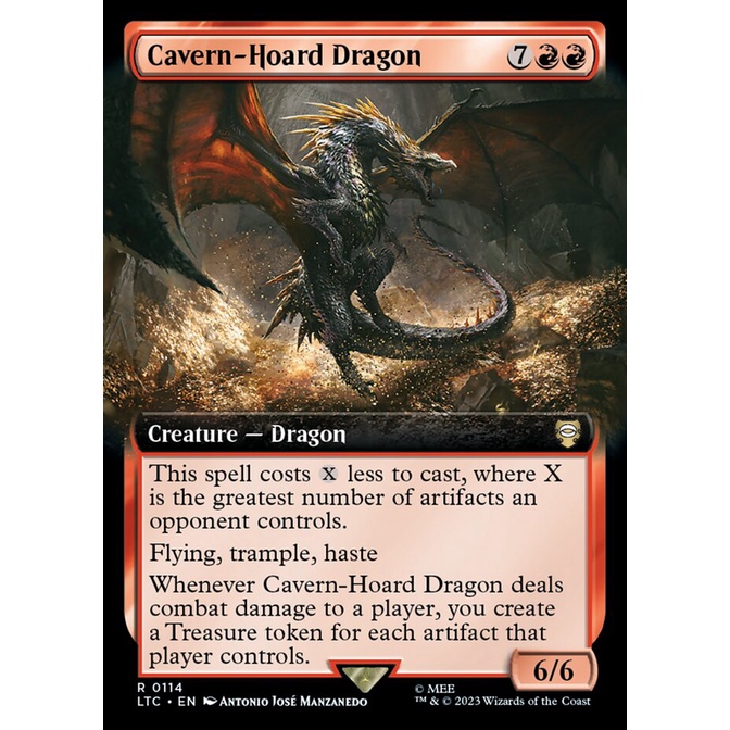 MTG Proxy Card - Cavern-Hoard Dragon (Extended Art) | Tales of Middle ...