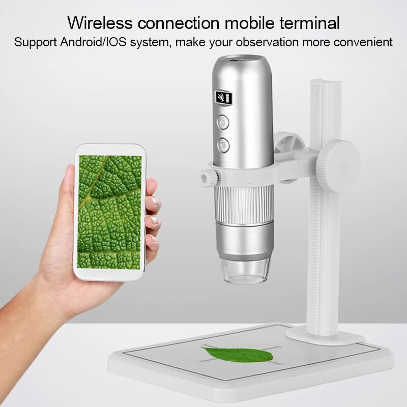 ๑1000X Digital Microscope HD USB WiFi Microscope Portable Electron