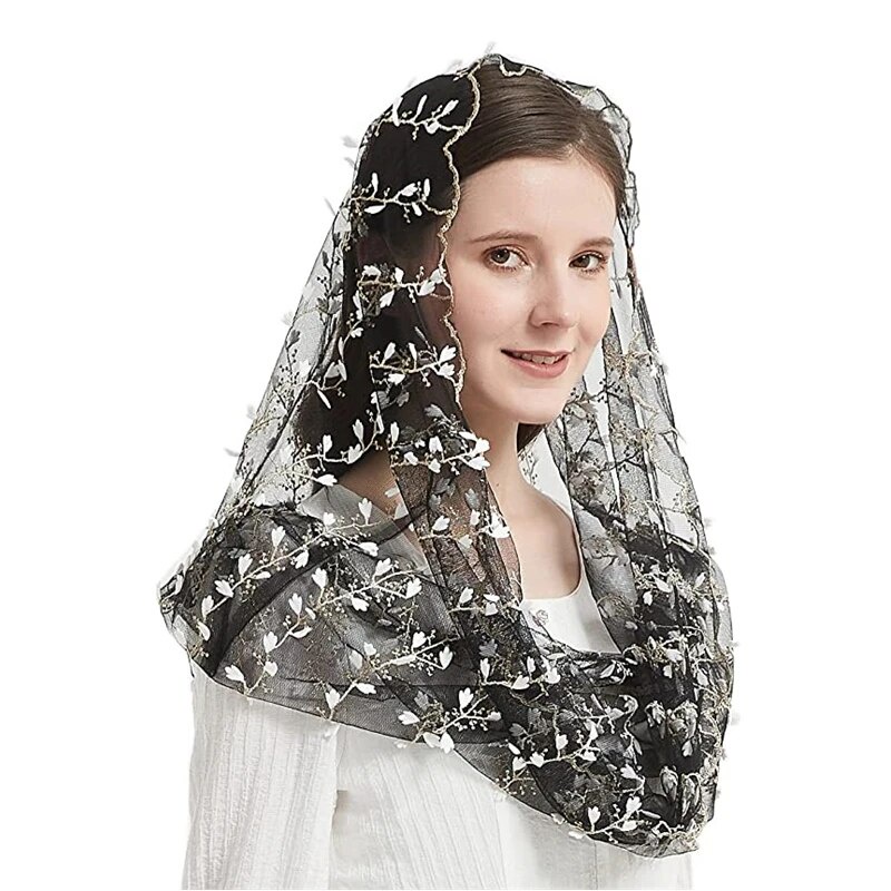 63H Infinity Veils For Chapel Church Mass Women Head Covering Catholic