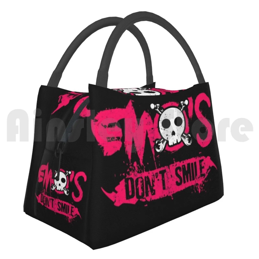 27n Cooler Lunch Bag Picnic Bag Emo S Don T Smile Smile Emo Emos Dont
