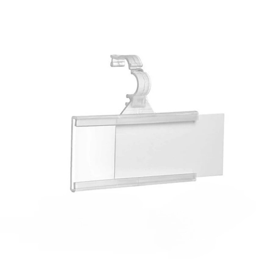 Plastic Price Signage Label Display Hook Hanging Tag Holders Supermarket Shelf Single Wire Rack