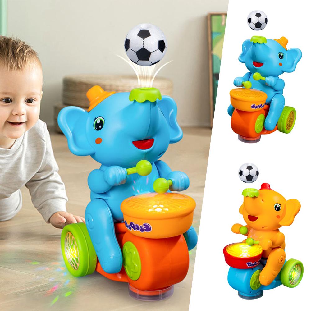 Electric Musical Instruments Toys Walking Drum Playing For Boys Cart ...