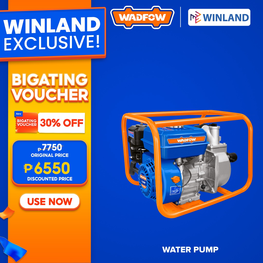 [1171]WADFOW by Winland 7.0HP Gasoline Engine Water Pump 2inches Heavy