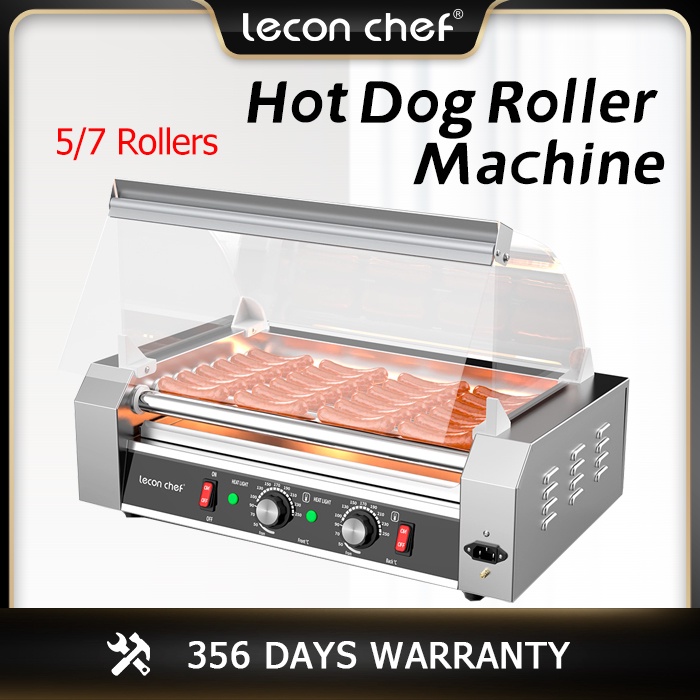 Lecon 75 rollers 1200W Commercial electric hot dog roller machine 50250 ...