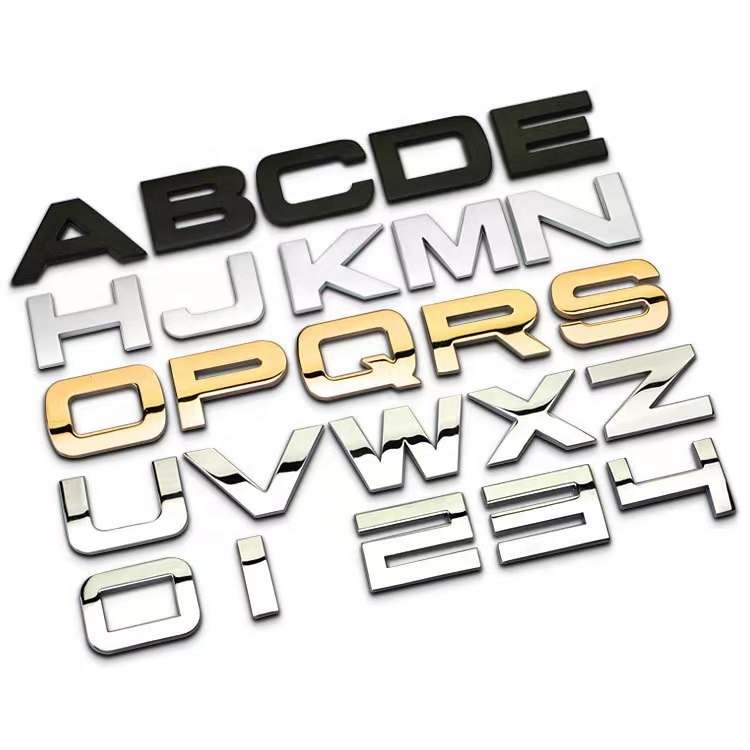 Custom 3d Abs Letters Car Emblem Badge Logos Metal Brand Logo Car ...