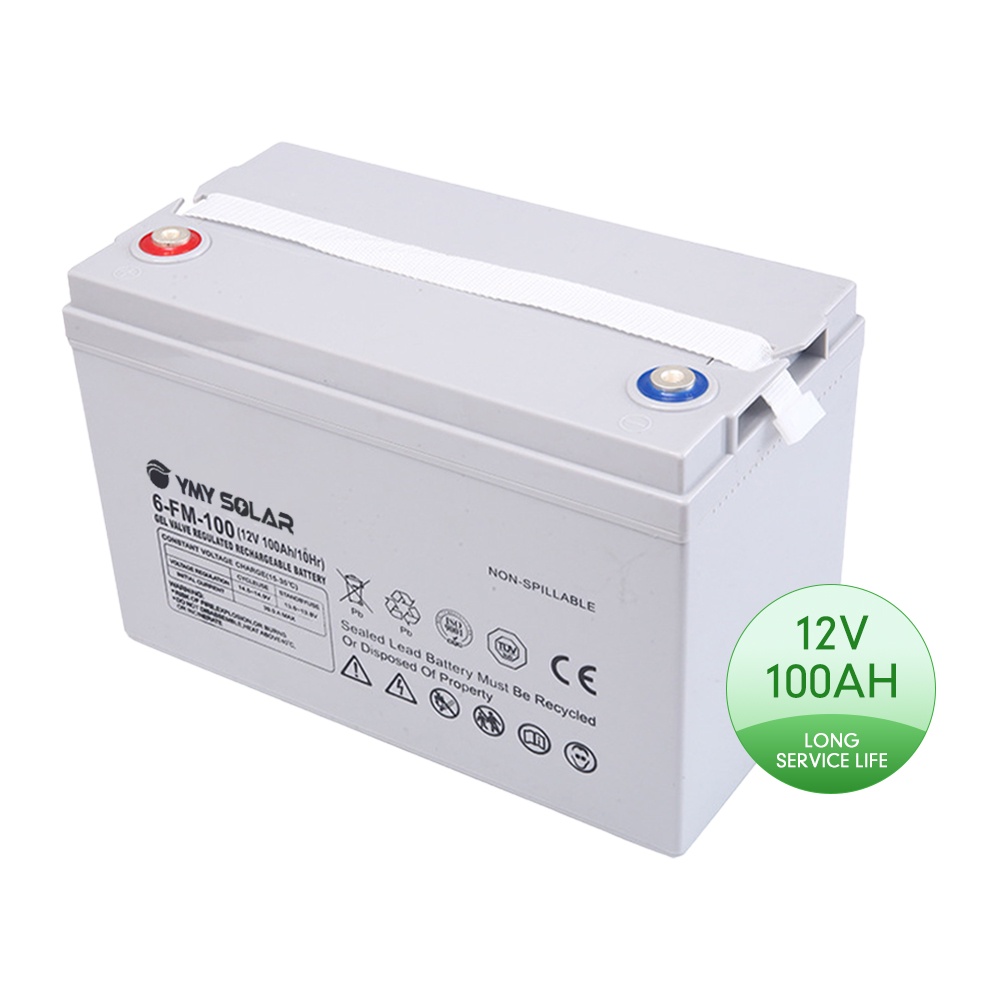 Ymy Brand 12v 100ah 200ah 250ah Deep Cycle Solar Storage Battery Gel 12v 100ah Lead Acid 5400