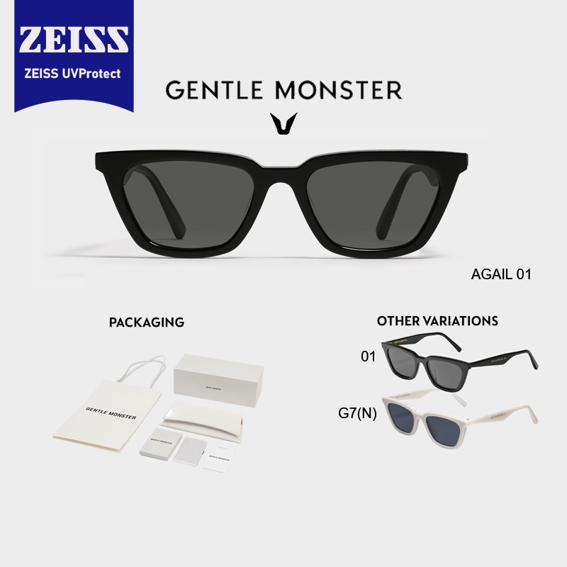 GENTLE MONSTER ZEISS LENS AGAIL 01 G7N KOREAN SUNGLASSES UNISEX