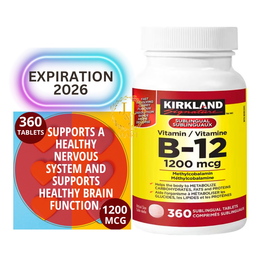 Kirkland Signature Vitamin B12 1200mcg 360 Tablets Shopee Philippines