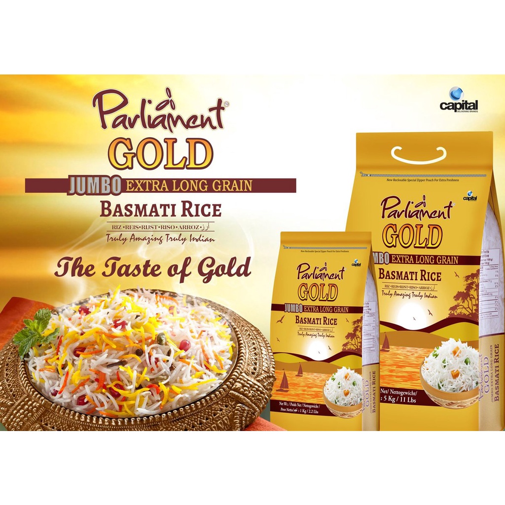 Parliament Gold basmati rice 5KG 1KG | Shopee Philippines