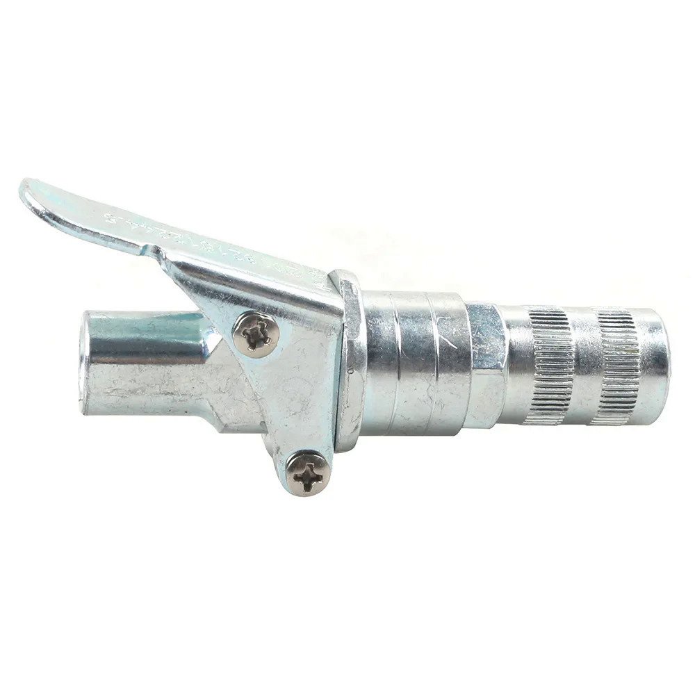 Quick release Quick Release Grease Gun Coupler onto Zerk Fittings