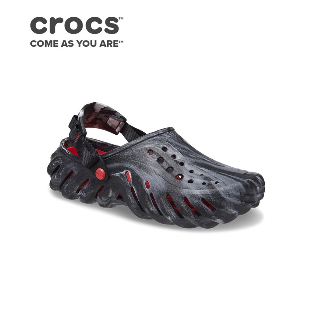 Crocs Echo Marbled Clog in Black Flame | Shopee Philippines