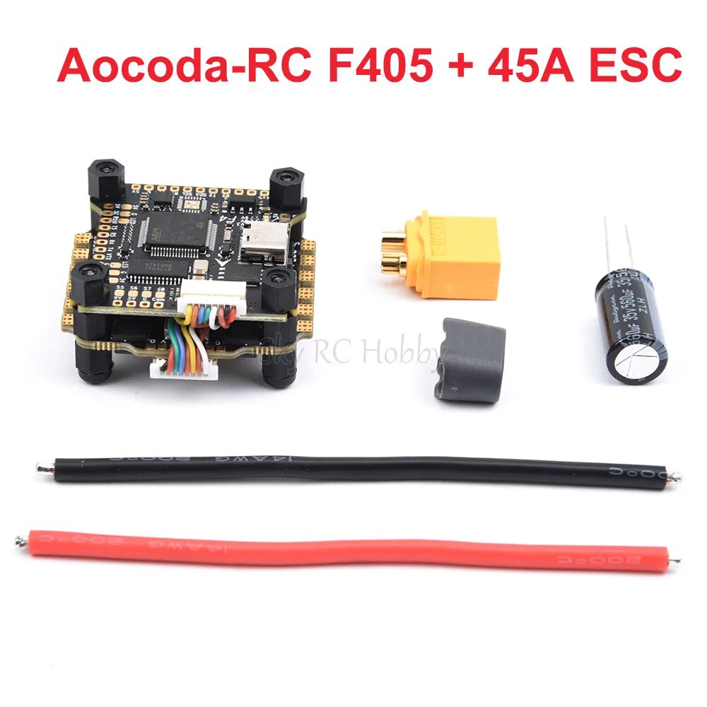 ♥Aocoda-RC F405 / F4 V3S Flight Controller + 45A BLHELI_S 4IN1 3-6S ...