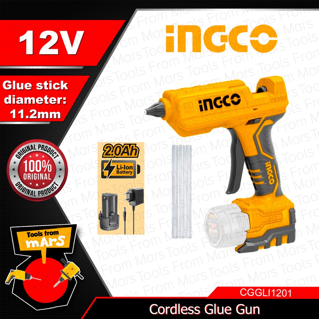 2024 INGCO Cordless Glue Gun 12V S12 Series CGGLI1201 TOOLS FROM MARS