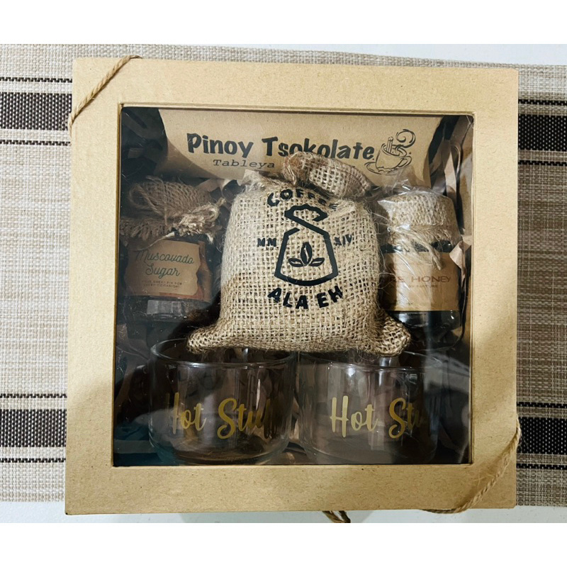 V39 Gift set , Tableya, Honey, Muscovado, Coffee and 2 cups | Shopee ...