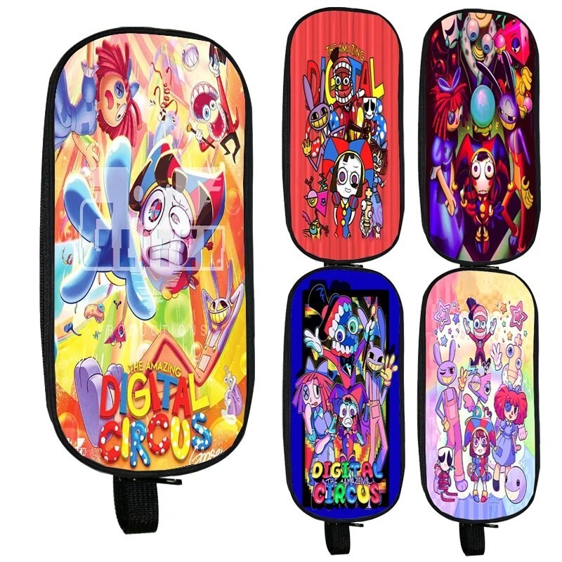 The Amazing Digital Circu Pencil Case Pomni Jax Clown Students Pen Bag ...