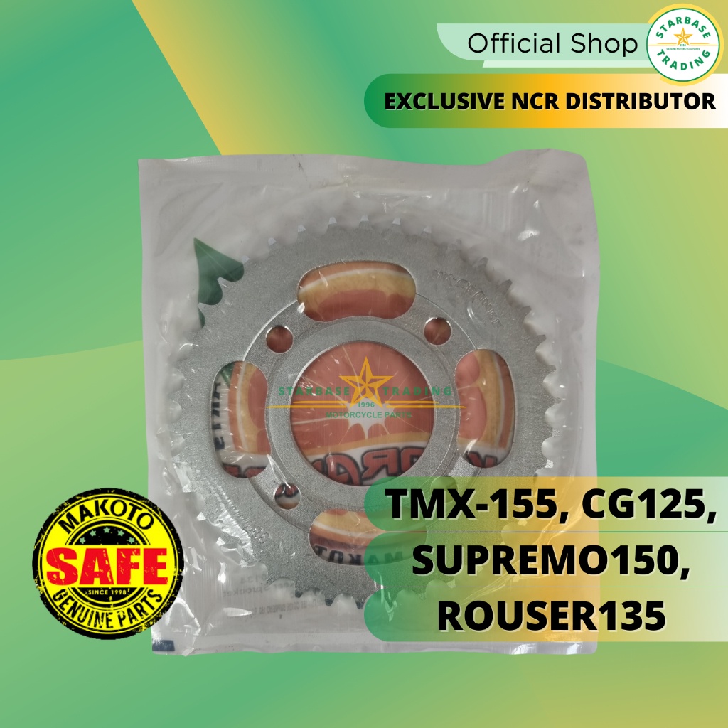 Makoto Orange | Rear Sprocket 428 | TMX 155, CG 125, SUPREMO 150 ...