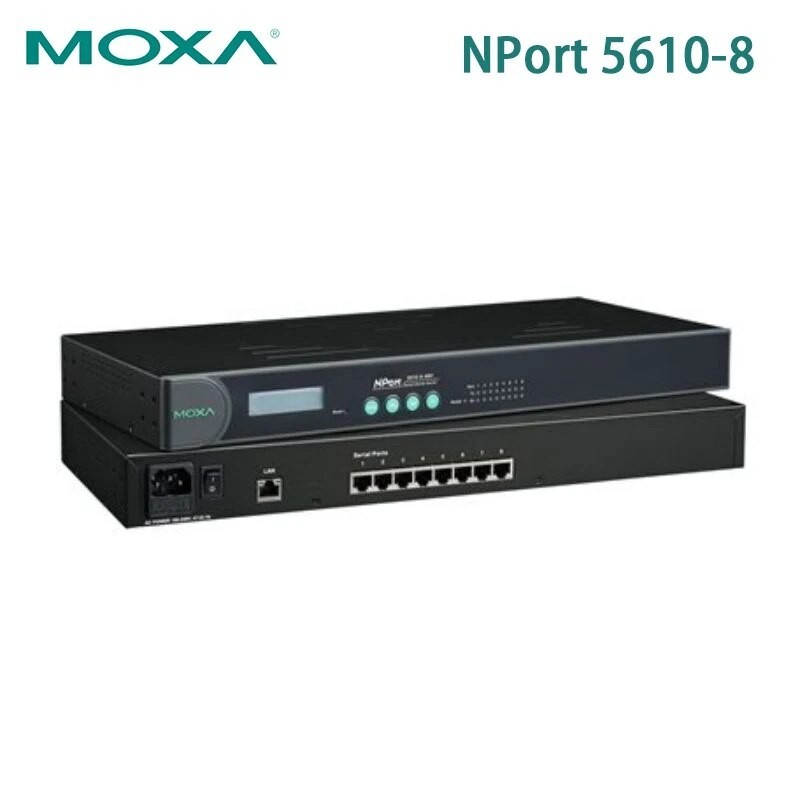 ⚡MOXA NPort 5610-8 RS-232 Industrial Rackmount Serial Device Server ۩۞ ...