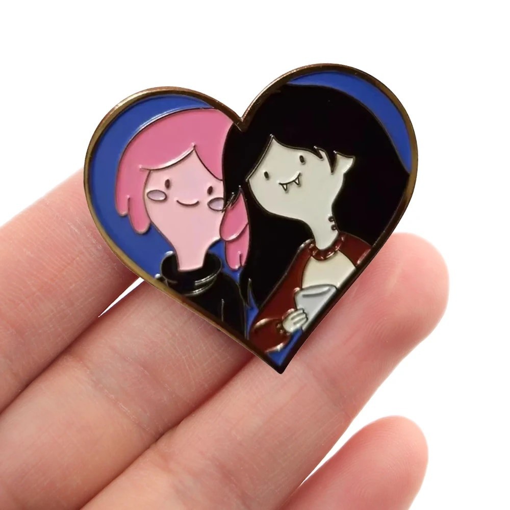 PF047 Princess Bubblegum and Marceline Creativity Hard Enamel Pin Badge ...