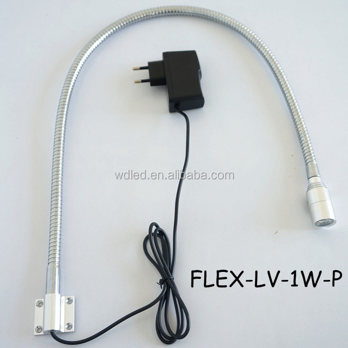1W 110V 220v flexible arm led reading light/flexible led book light ...
