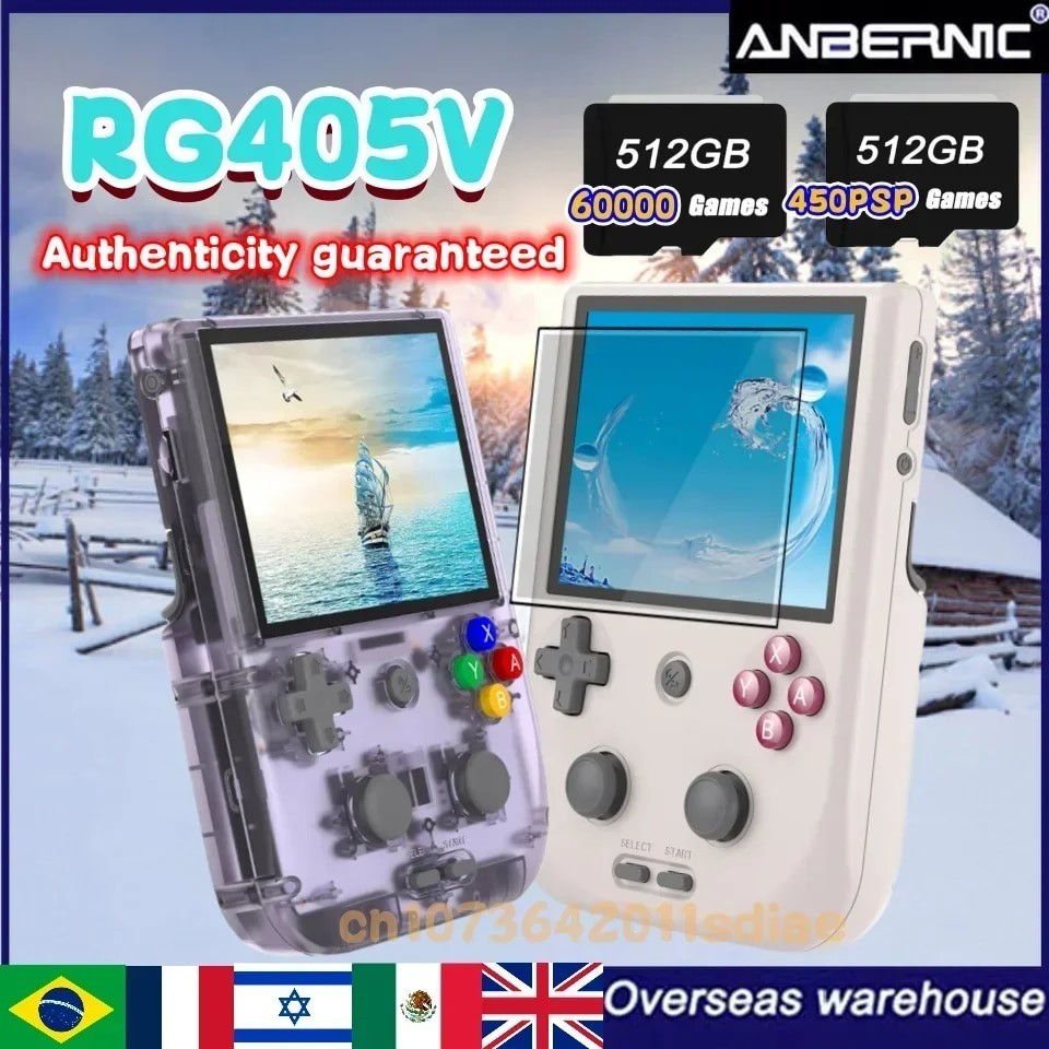 ✲ANBERNIC RG405V Android 12 Retro Handheld Game Console 4 IPS INCH Touch  Screen T618 64-bit 5500 78 | Shopee Philippines