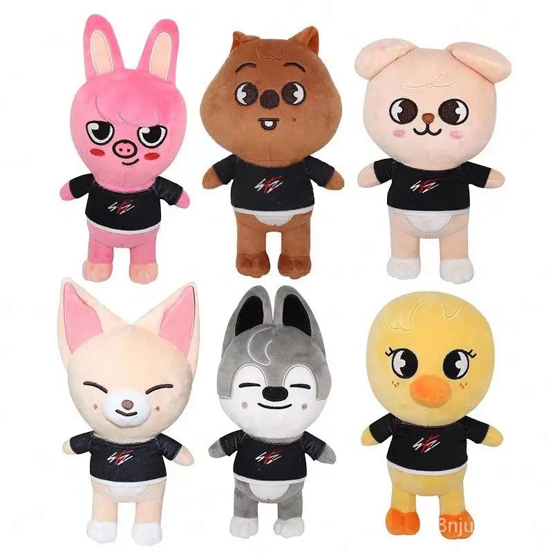 Skzoo Wolf Plush Toy 20Cm Stray Kids Doll Kawaii Pig Duck Rabbit Chan ...