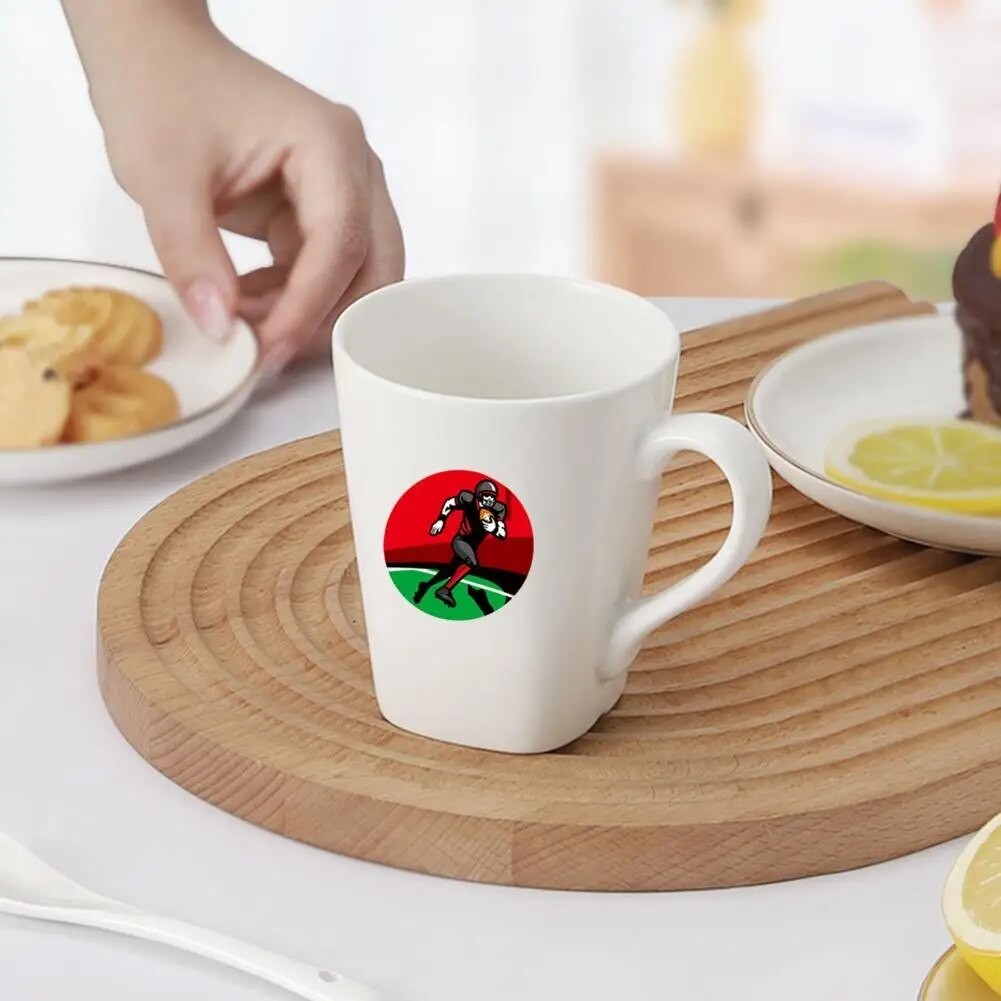 ☽Adhesive Rugby Stickers Vibrant Rugby Theme Cartoon Sticker Set for ...