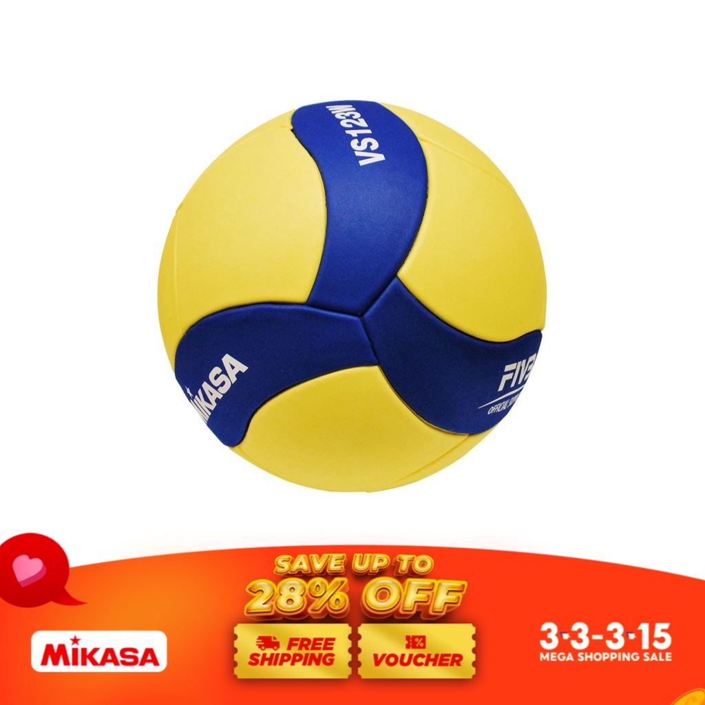 Mikasa Volleyball Size 5 With EVA Foam Cover (Yellow/Blue) VS123W