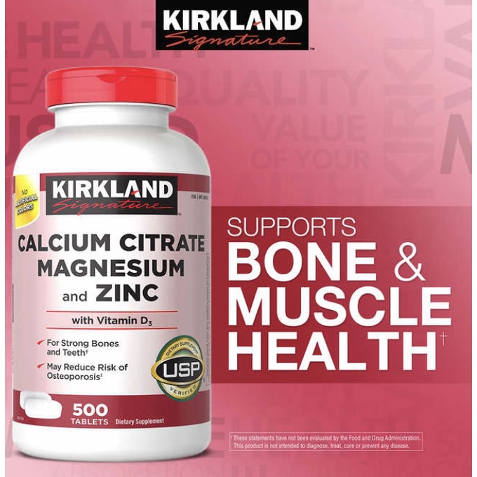 2024.COD Zinc 500 USA Signature Costco original Magnesium from made