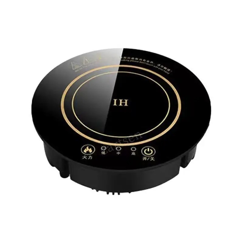 Commercial Embedded Mini Hot Pot Induction Cooker Embedded 800W Round ...