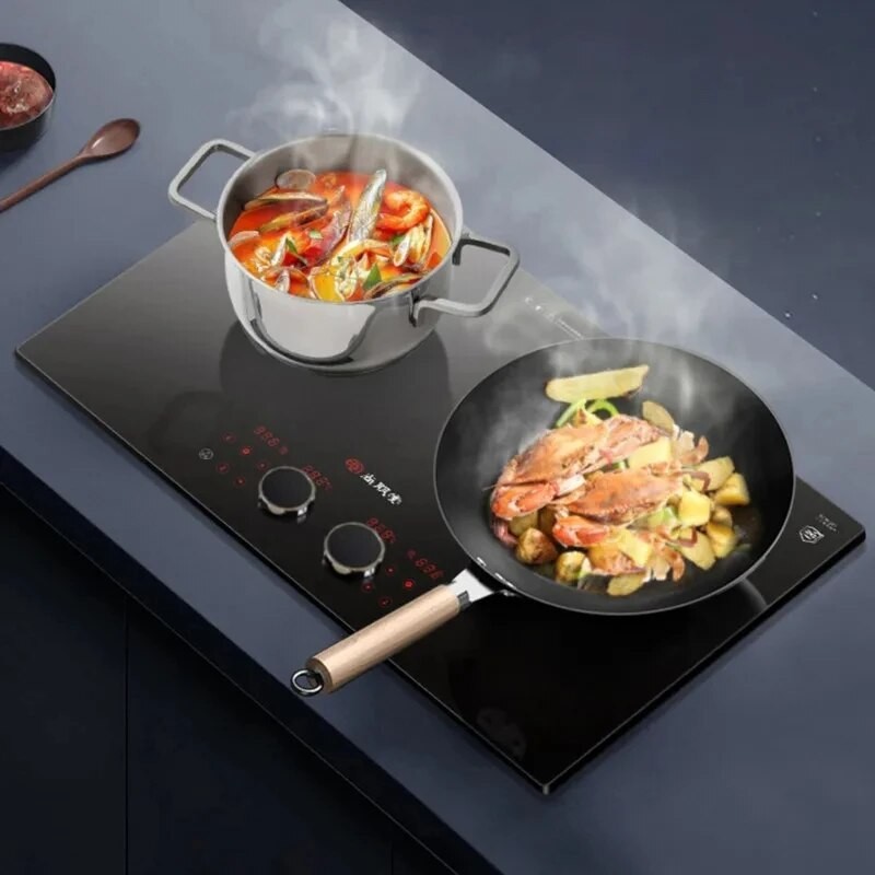 Dual Cooker Built-in Induction Cooker Schott Panel 3400W Induction ...