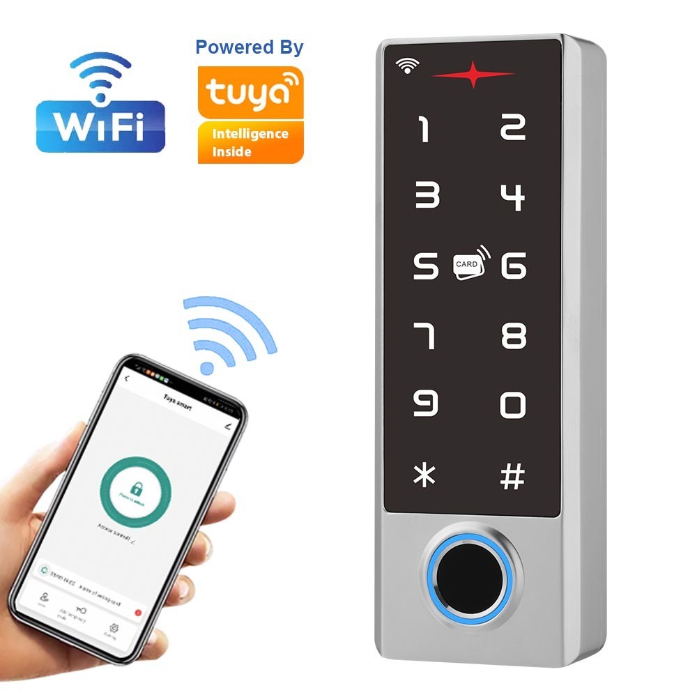 Smart Access Control System Keypad Tuya Wifi IP68 Waterproof Biometric ...