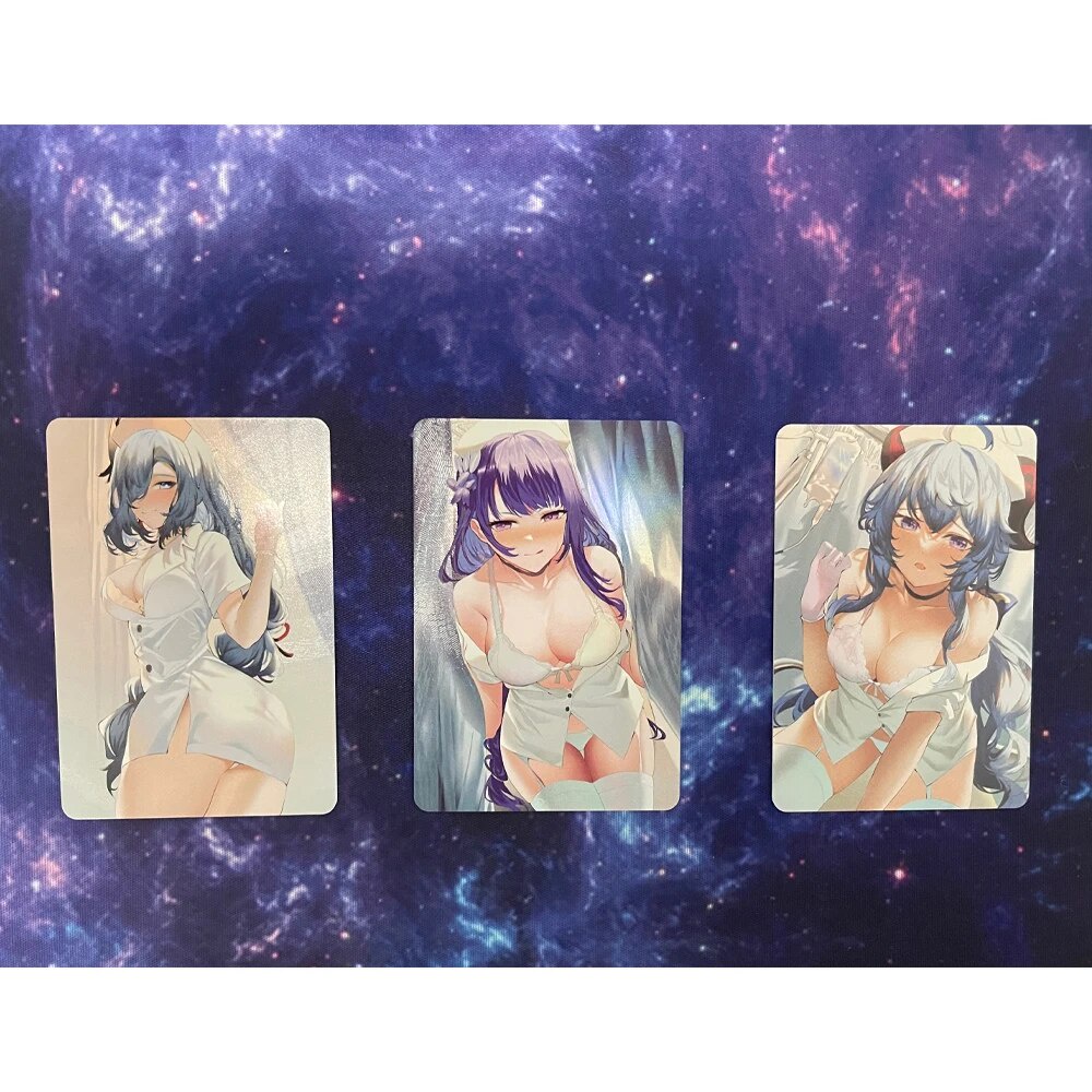 261 59*86mm 3Pcs/set Genshin Impact Girls Flash Cards Sexy Ganyu Beelzebul  Classic Gift Toys G wOD | Shopee Philippines