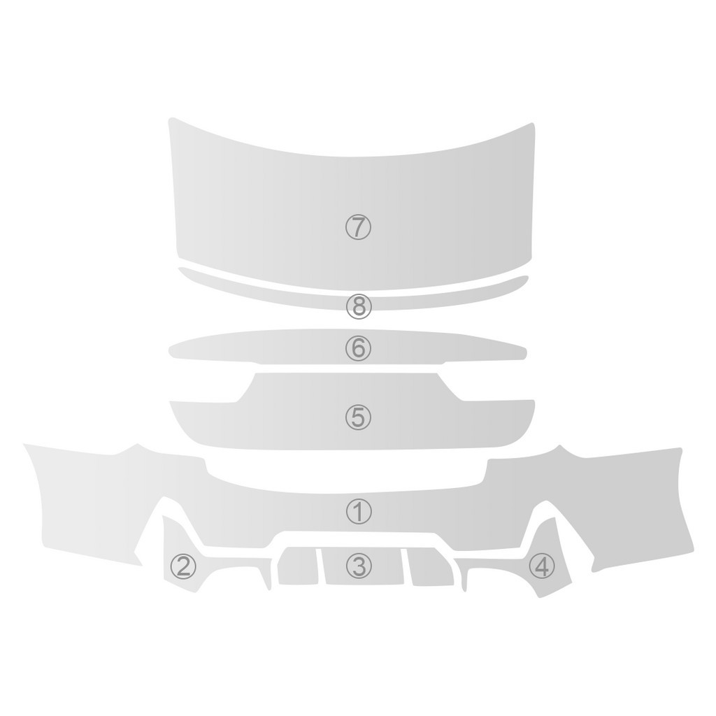 For BMW X5 G05 M SPORT 20192023 TPU Anticollision Pre Cut Protection