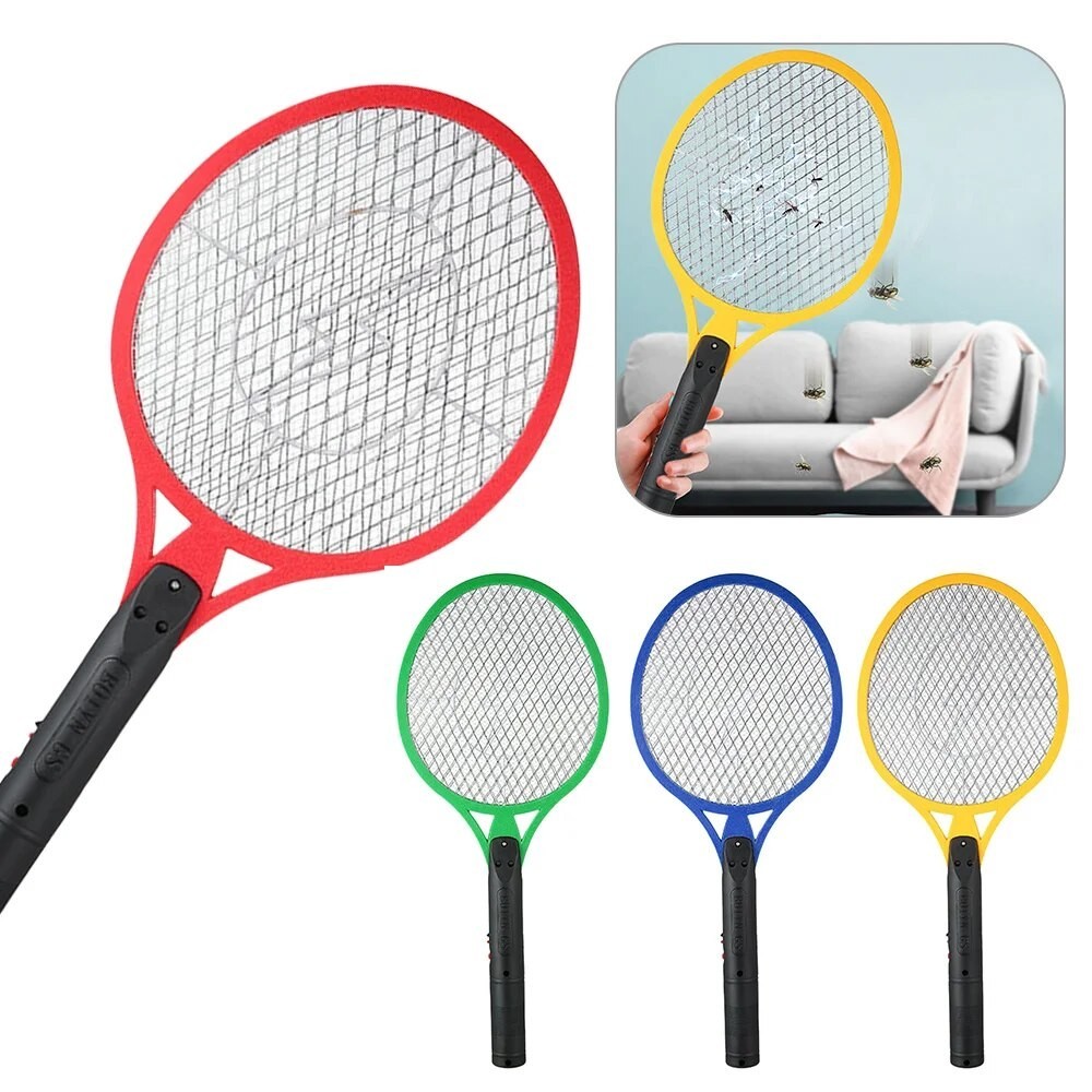 Handheld Insect Fly Swatter Racket Electric Fly Insect Bug Zapper Bat
