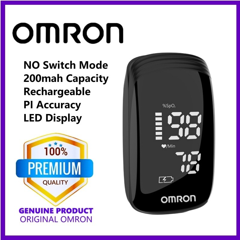 Original Omron Pulse Oximeter Rechargeable Blood Oxygen Saturation ...