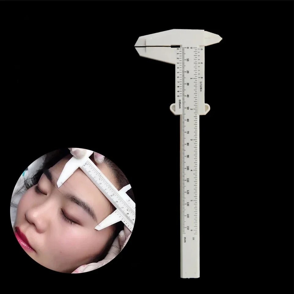 Eyebrow Guide Ruler Double Scale Sliding Tattoo Measuring Ruler ...