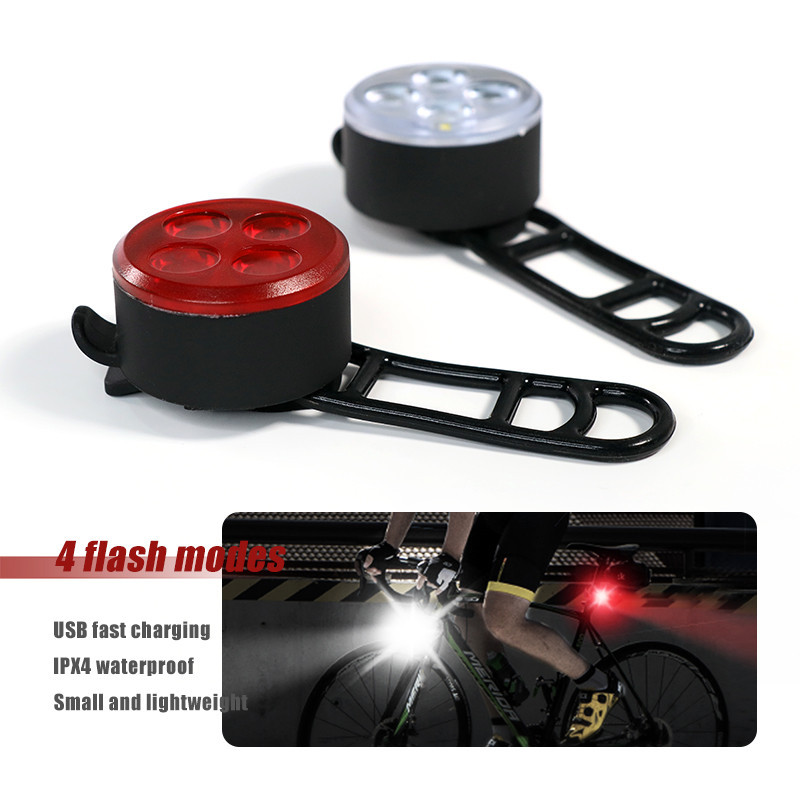 Superbsail Bike Front Rear Lights LED USB Mountain Bike Light MTB ...