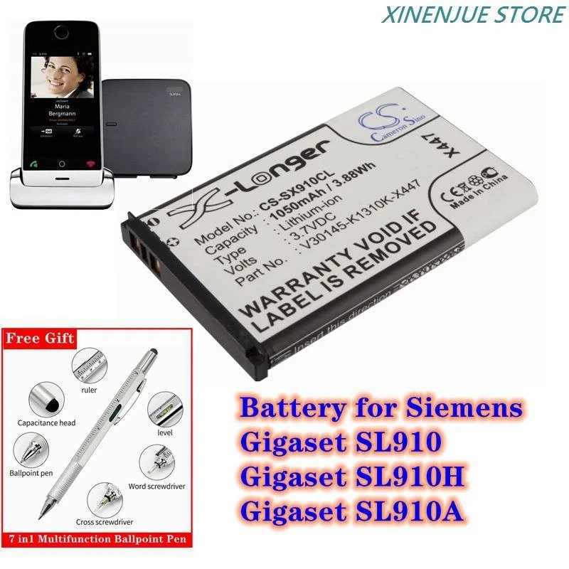 AKKU CP 19: Cordless Phone Battery, Li-Ion 3,7 V, 1050 MAh At - Foto 12
