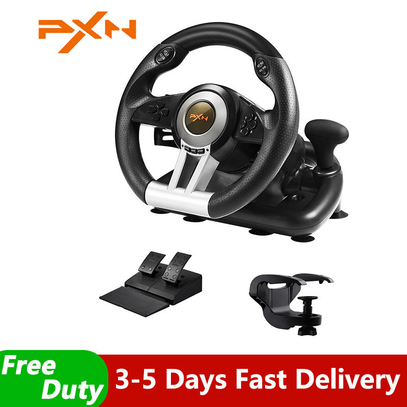 PXN V3 Pro Gaming Racing Wheel Volante PC Steering Wheel Racing Game ...