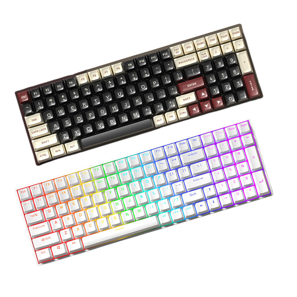 XK100B Professional 100 Key LED Backlit Mechanical Gaming Keyboard USB ...
