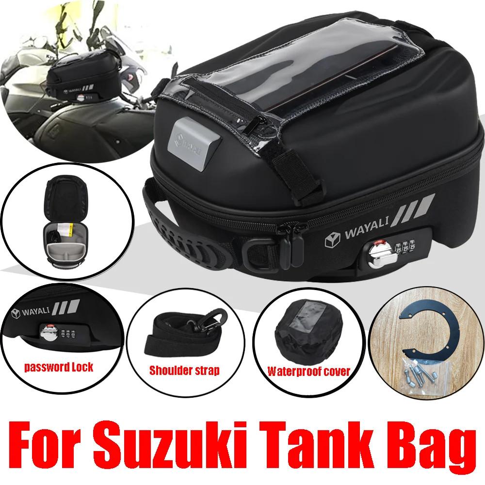 ۞Tank Bag For SUZUKI GSXR 600 750 1000 V-strom 650 HAYABUSA SV650 ...