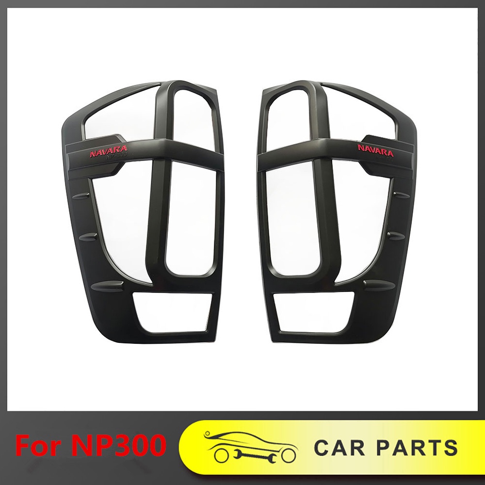 -REAR LAMP COVER FIT FOR 2015-2020 NISSAN NAVARA NP300 ABS MATTE BLACK ...
