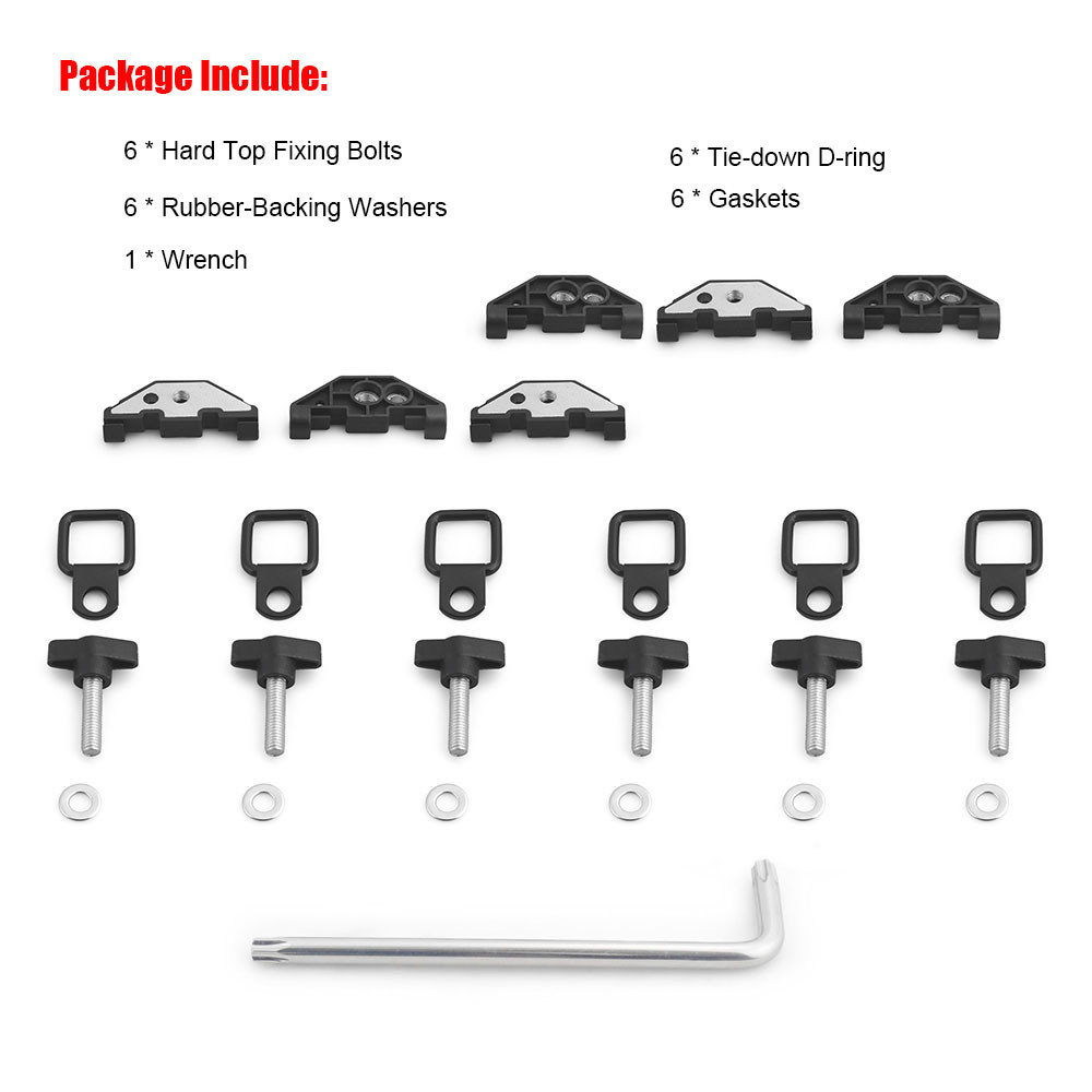 ★Hard Top Retainer Nut with Clip＆Quick Removal Fastener Thumb Screws ...